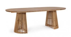 BIZZOTTO Oválný zahradní jídelní stůl RODANO 220x100 cm