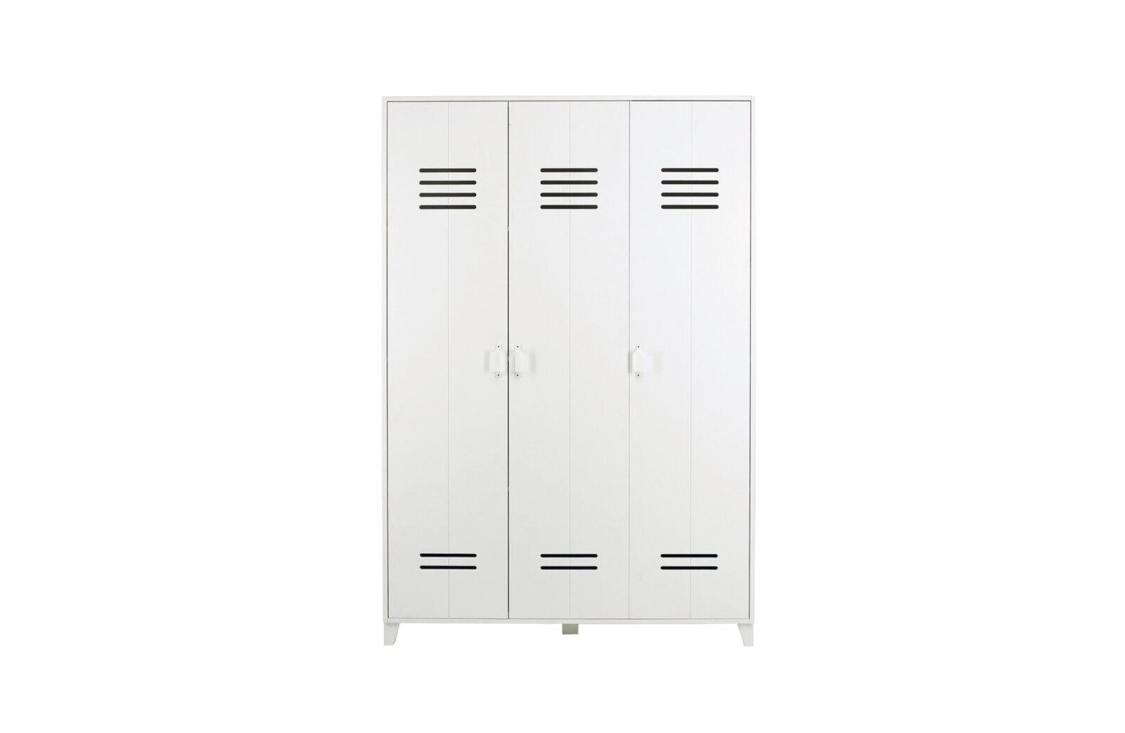 vtwonen Dřevěná skříň LOCKER bílá se 3 dveřmi