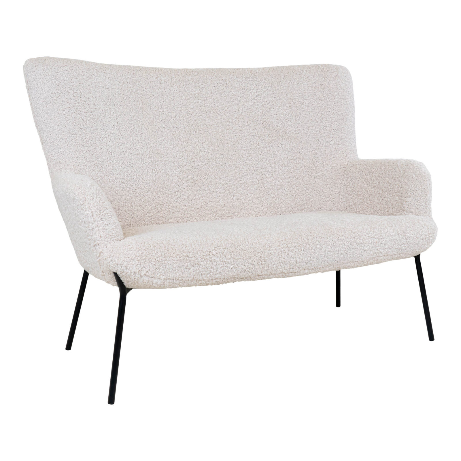 House Nordic Bílá pohovka GLASGOW 128 cm