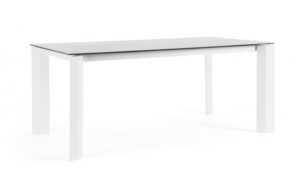 BIZZOTTO Zahradní jídelní stůl OTAVIO 180x95 cm bílý