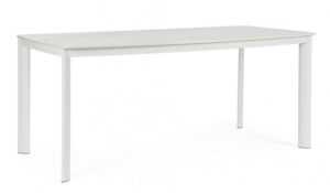 BIZZOTTO Zahradní jídelní stůl ALCORA 180x90 cm bílý