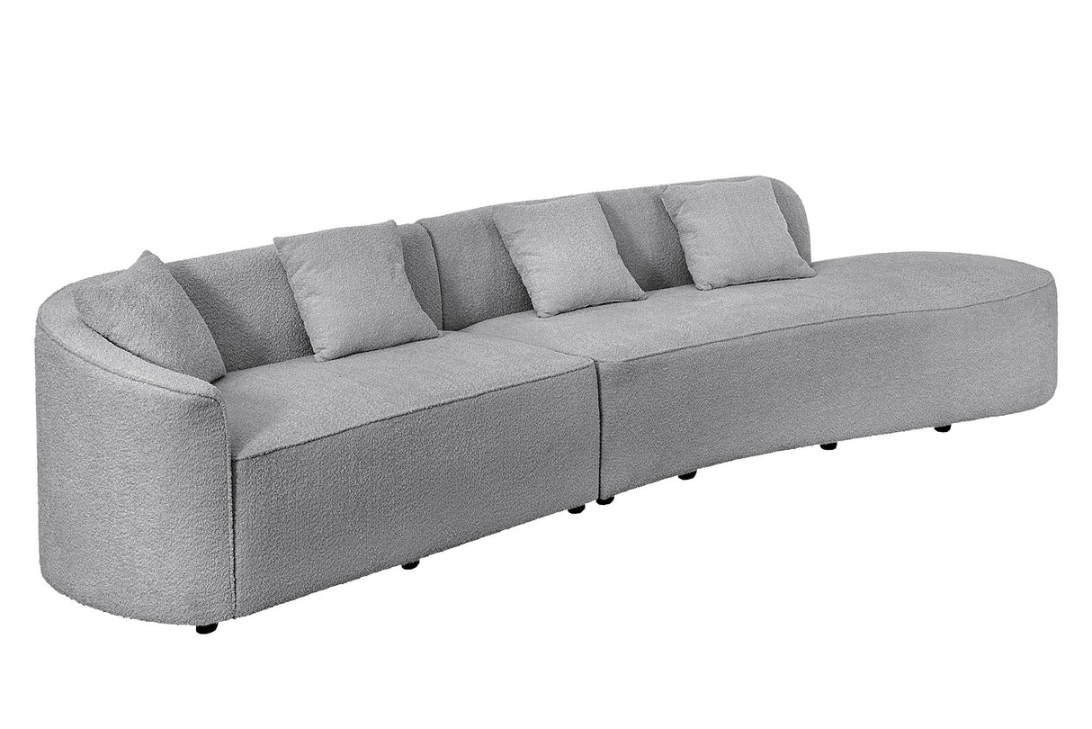 Invicta Třímístná pohovka ATELIER šedá 330 cm