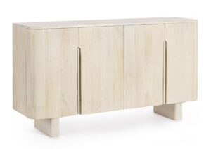 BIZZOTTO Dřevěný TV stolek SERAPIS 140x58 cm světlý
