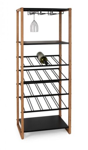 BIZZOTTO Kovový bar ISAAC černý 122 cm