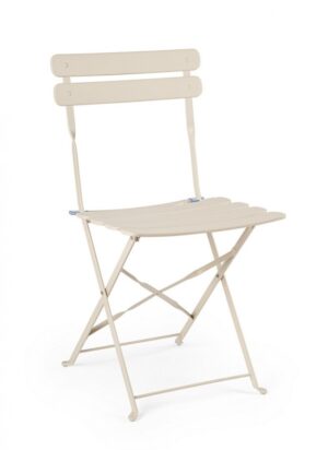 BIZZOTTO Skládací zahradní židle YASMIN krémová