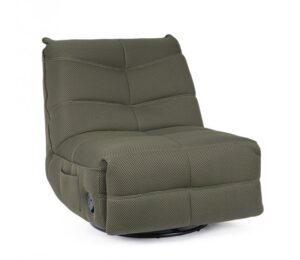 BIZZOTTO Otočné křeslo GITTA tmavě zelené