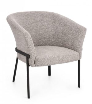 BIZZOTTO Křeslo PUKA šedé