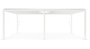 BIZZOTTO Bílá hliníková pergola s uzavíracími lamelami OCEAN 3
