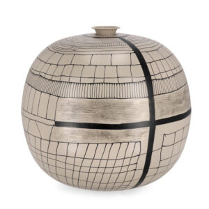 BIZZOTTO Váza SIVA krémová 39 cm