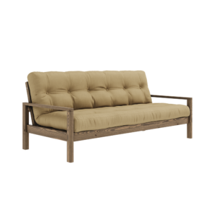 KARUP DESIGN Dřevěná rozkládací pohovka KNOB béžová 205 cm