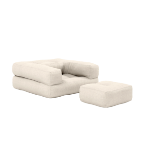 KARUP DESIGN Dětské rozkládací křeslo 3v1 MINI CUBE lněné