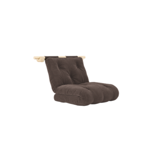 KARUP DESIGN Rozkládací křeslo HOOKED tmavě hnědé