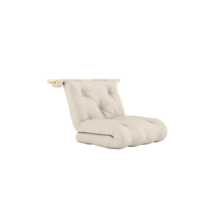 KARUP DESIGN Rozkládací křeslo HOOKED světle krémové