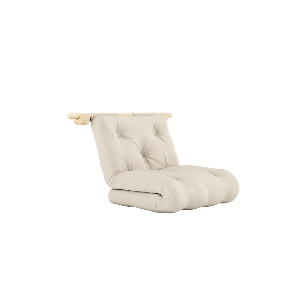 KARUP DESIGN Rozkládací křeslo HOOKED světle krémové