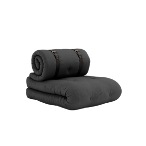 KARUP DESIGN  Rozkládací křeslo BUCKLE UP tmavě šedé