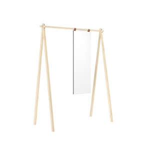 KARUP Věšák na oblečení se zrcadlem HONGI světlý 177x150 cm