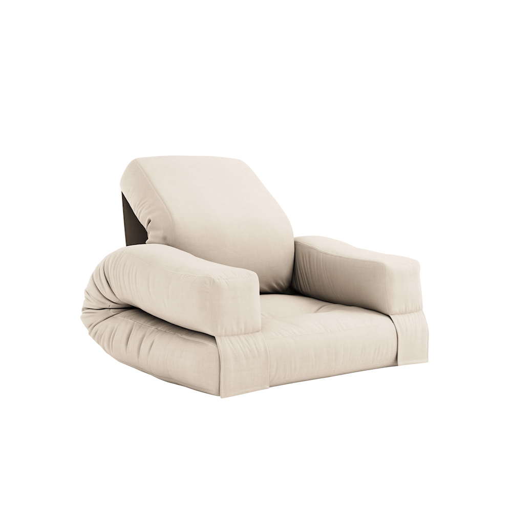 KARUP DESIGN Rozkládací dětské křesílko MINI HIPPO světle béžové